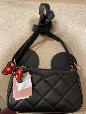 Bolso Bandolera Dani by Danielle Nicole Disney's Minnie Mouse Negro ~ Nuevo con Etiquetas Foto 1 de 4