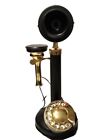Brass Telephone Full Working Telephone Black Finish Vintage Candlestick Landline
