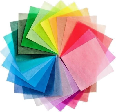 Glassine Origami Paper Transparent Paper 12 patterns 48 sheets 150×150mm Japan - Image 1 of 4