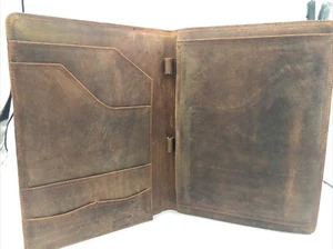 Genuine Leather Portfolio Folder Professional Documents Folder - Picture 1 of 8