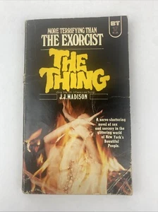 THE THING J. J. Madison RARE Vintage 1974 Paperback Edition Horror Novel - Picture 1 of 10