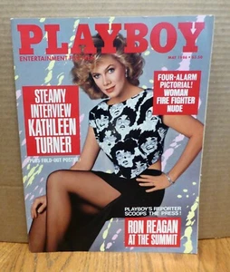 Playboy Magazine May 1986 Kathleen Turner Ronald Reagan Christina Richter, MINT - Picture 1 of 5