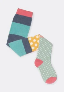 Matilda Jane Wonderment Be True Tights Size 6-12 Months Baby Striped Polka Dots - Picture 1 of 2