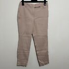 Next Ladies Pink Chino Trousers Size 10 Cotton Blend