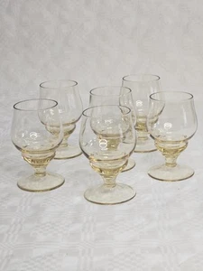 DDR LIKÖRGLÄSER 6 Stück LAUSITZER GLAS bernsteinfarben 70er/80er Jahre - Bild 1 von 4