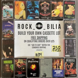 $1 and UP 80s 90s METAL Buy $25 get free shipping CASSETTE TAPES BUILD YOUR LOT - Picture 1 of 419