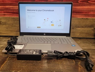 HP Chromebook 15.6” (15a-nb0013dx) Laptop (Intel Processor N200/8GB/64GB eMMC) - Image 1 of 4