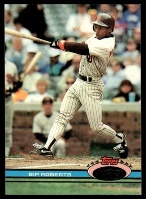 1991 Stadium Club Bip Roberts San Diego Padres #18 - Image 1 of 2