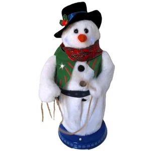 Gemmy Vaquero Muñeco de Nieve Animado Navidad Canta I’m Gonna Lasso Santa Claus 20" - Imagen 1 de 13
