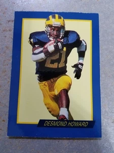Desmond Howard Michigan Blue Border Maxwell Award Heisman Trophy Winner NM - Picture 1 of 2