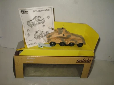 SOLIDO, Carro Armato Tedesco SDKFZ Bussing Nag 232 Militare Completo - Immagine 1 di 4
