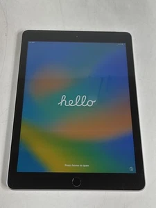 Apple iPad 5th Gen A1823 32 GB iOS 16.7.11 Space Gray ( Wi-Fi + 4G ) Unlocked - Picture 1 of 8