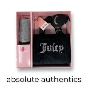 Juicy Couture Exclusive Big Spender 3 Piece Gift Box Set Liquorice Mini Tote - Picture 1 of 2