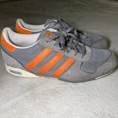 Adidas Adi Star 80 Gris y Naranja Samba Zapatillas Malla Gamuza Talla 7.5 Running Foto 1 de 4