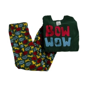 Lands End Boys Warm Fleece Long Sleeve/Pants Pajamas - Size 7 - Picture 1 of 3