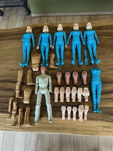 Large Vintage MARX Best of the West Assorted Figures Parts & Pieces Lot - Imagen 1 de 18