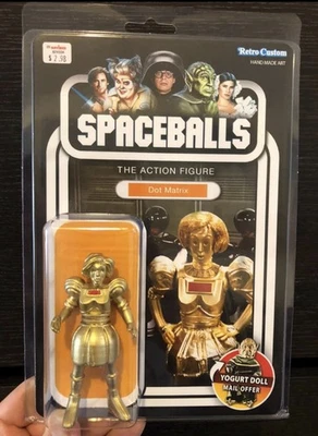 Bolas espaciales personalizadas matriz de puntos C-3PO con protector de burbujas hecho a mano juguete de arte de diseñador Foto 1 de 3