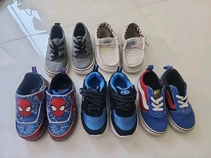 5 Pairs Size 7 & 8 Toddler Boy Shoes Sneakers. LIGHT UP! Marvel Vans - Picture 1 of 5