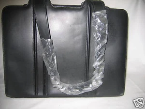 Romet Firenze Trepunto Leather Briefcase Black New !!!! - Picture 1 of 2