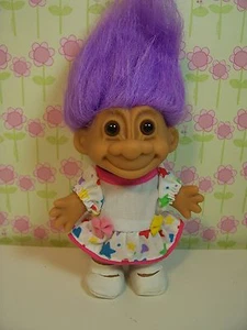 VESTIDO DE FIESTA NIÑA EN ESTRELLA - MUÑECA TROLL RUSS 5" - NUEVO EN BOLSA ORIGINAL - Imagen 1 de 6