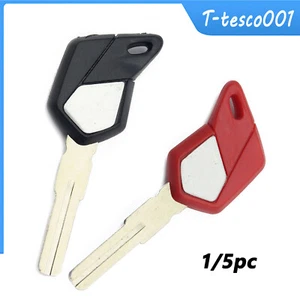 1/5pc Uncut Black Key Replacement For MV Agusta F4 1000 F4 R Brutale 920/1090 - Picture 1 of 6