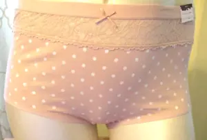 NEW Cacique Stretch Cotton Full Beige/Pink? Lace Waistband 0X 14/16 CFB 190805 - Picture 1 of 2