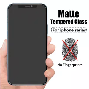 Matte Frosted For iPhone 15 14 12 11 7 XR SE Screen Protector 9H Protective Film - Picture 1 of 24