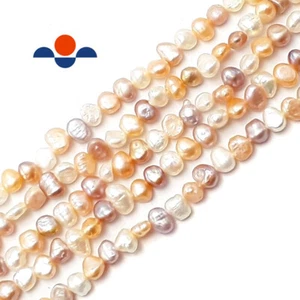 Multi Fresh Water Pearl Center Drill Nugget Beads 4mm 6mm 8mm 10mm 14" Strand - Picture 1 of 1