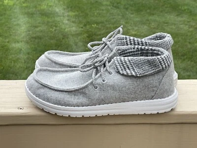 No Boundaries Women SHOES SIZE 9 Canvas Loafers MEMORIY FOAM Casual COLOR GRAY - Image 1 of 4