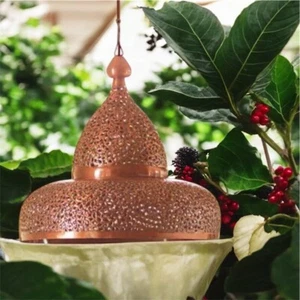 Viva Terra Recycled Material Moroccan Pendant Shade hanging ceiling Electric - Picture 1 of 9
