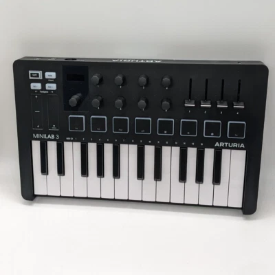 Arturia MiniLab 3 USB keyboard MIDI controller music production 25-key 8 pads - Image 1 of 4