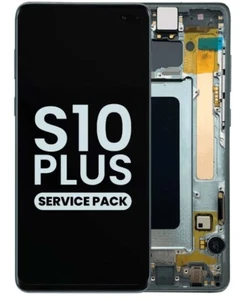 Schermo display OLED OEM originale Samsung Galaxy S10 Plus + frame (service pack) GN - Foto 1 di 6