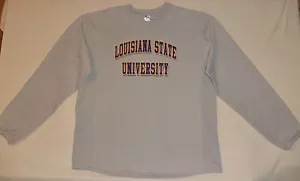 N W/O T BADGER SPORTS L/S GRAU SPORTSHIRT "LOUISIANA STATE " L K#7941 - Bild 1 von 1