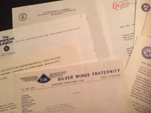 ROSCOE TURNER AVIATION PIONEER 11 LETTERS OF CONDOLENCE & TRIBUTE ON HIS DEATH - Picture 1 of 1