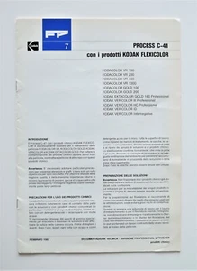 KODAK Process C41 - manuale in italiano, ed. 1987 - Foto 1 di 1