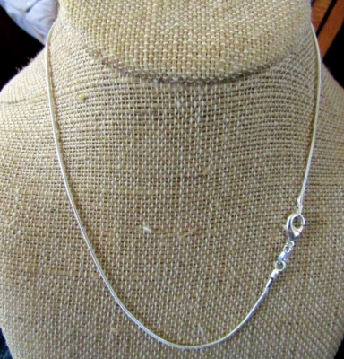 New 925 Sterling Silver 16" Thin Chain Necklace  3.6g - Image 1 of 3