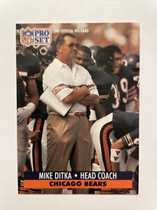 1991 PRO SET MIKE DITKA . CHICAGO BEARS #108 NFL Mint - Picture 1 of 2
