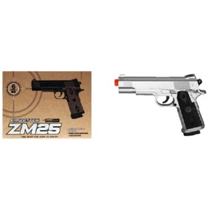 CYMA Metal ZM25S M1911 Airsoft Spring Pistol SILVER - Picture 1 of 2