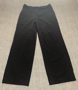Kate Hill Pants Womens 12 Black Wool Straight Career Ladies Dress Stretch - Picture 1 of 14