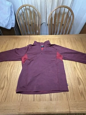 Skechers Performance Size Large Maroon Long Sleeve Pullover Go golf  - Image 1 of 4