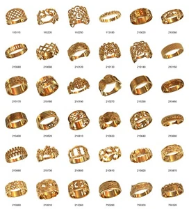 juego de 36 piezas PATRONES DE CERA para fundición de cera perdida plata u oro joyas_w21 - Imagen 1 de 2