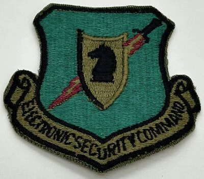 US Air Force Electronic Security Command Uniform Fabric Patch - Image 1 of 3