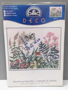 KIT PUNTI CROCE CONTATI DMC DECO BLUBELL & FARFALLE - Foto 1 di 3