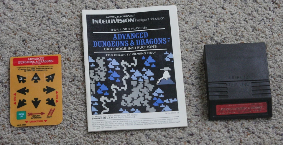 Vintage 1982 ADVANCED DUNGEONS & DRAGONS Game Cartridge for Intellivision - Image 1 of 1