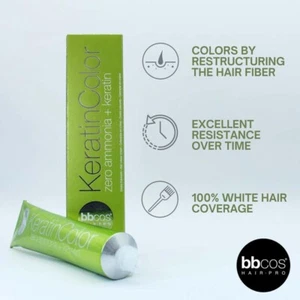 bbCOS KERATIN COLOR 5/00 Hair Color Cream With Zero Ammonia ~ 3.4 oz.!! - Picture 1 of 6