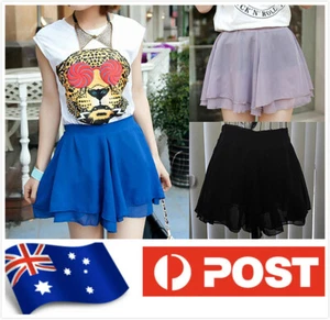 AU SELLER Women's Girl's Layered Dance Party Skater Tutu Mini Skirt Short p125 - Picture 1 of 11