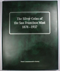 The Silver Coins of the San Francisco Mint 1878-1937 (9) Coin Set in Album - Foto 1 di 22