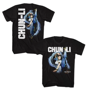 Street Fighter 6 Capcom Video Game Chun-Li Split Kick & Close Up Men's T Shirt - Picture 1 of 9