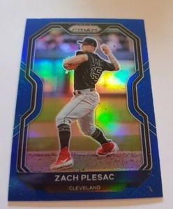 2021 Panini Prizm - ' Zach Plesac - Cleveland Indians ' - Blue Parallel - Picture 1 of 6