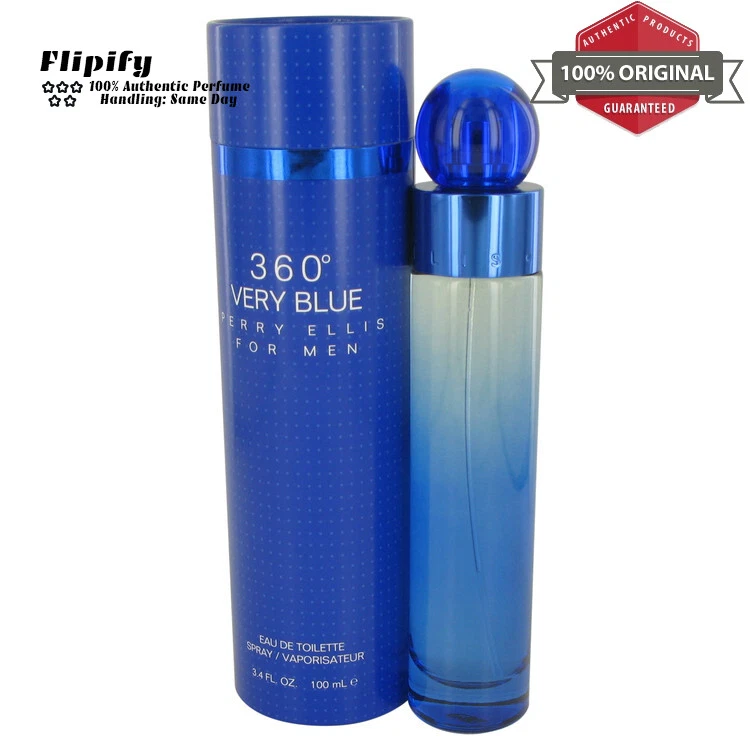 Perry Ellis 360 Muy Azul Colonia 3.4 OZ EDT Spray para Hombres por Perry Ellis Foto 1 de 1